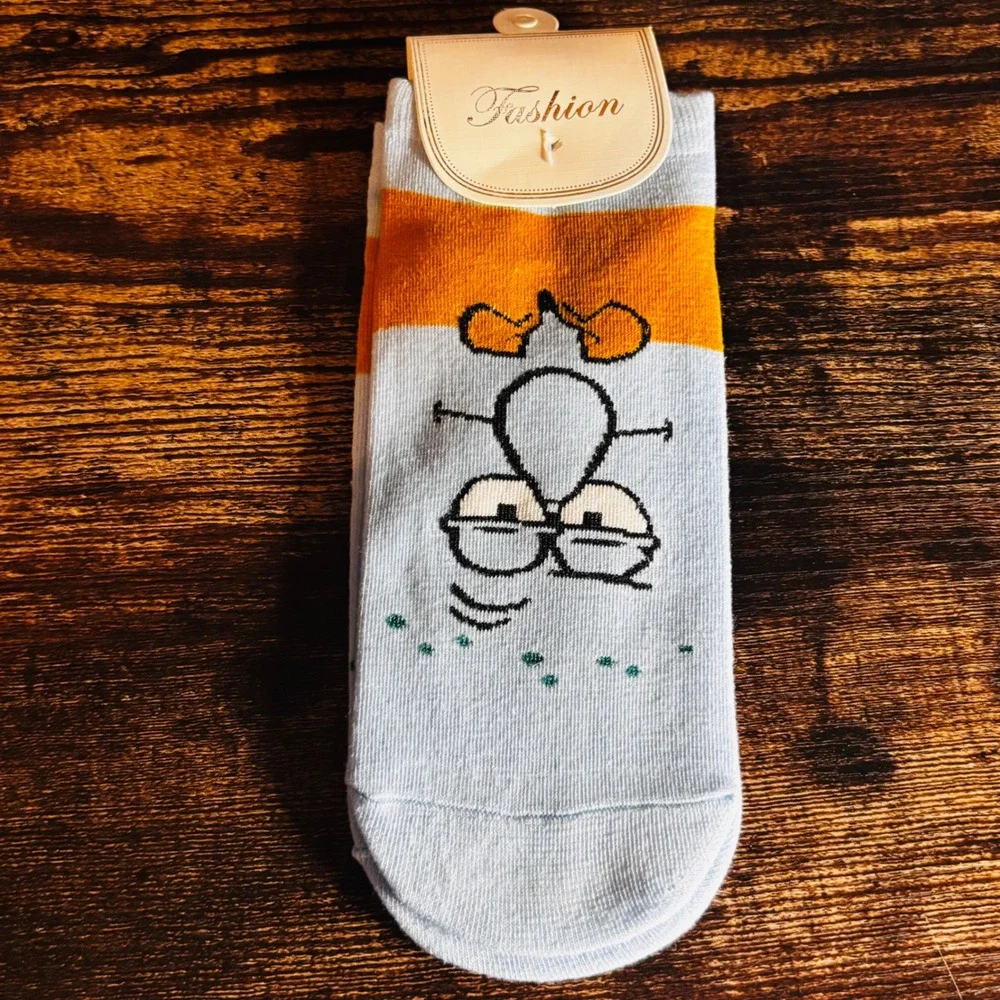 Nickelodeon Squidward Tentacles SpongeBob SquarePants Blue Novelty Crew Socks